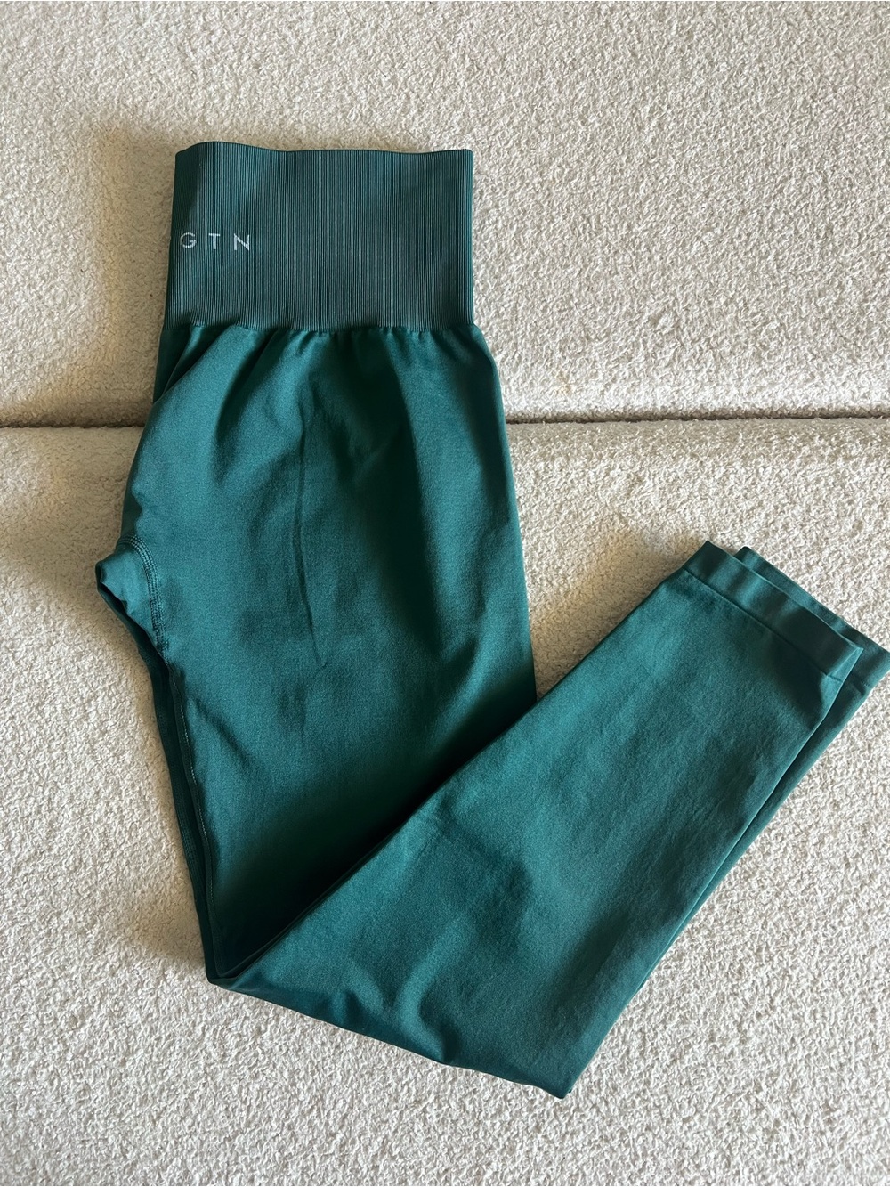 NVGTN Girls' Teal Active High-Waist Leggings - Picture 3 of 4